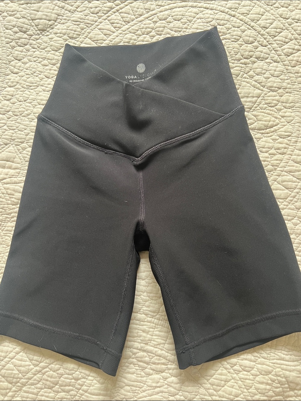 Yogalicious Black High-Rise Bike Shorts